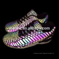 Schuh-Material-bunter Regenbogen-reflektierendes Gewebe